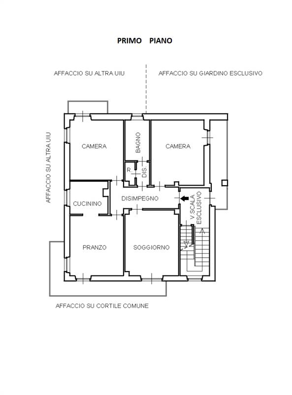 Planimetria primo piano