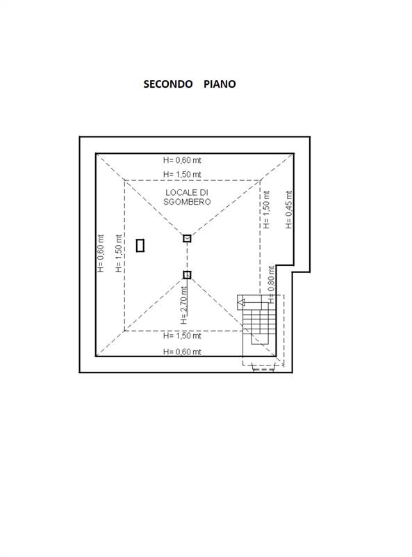 Planimetria sottotetto