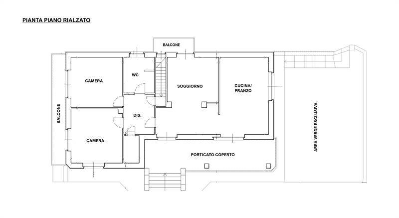 planimetria piano rialzato