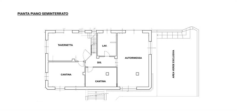 planimetria piano seminterrato
